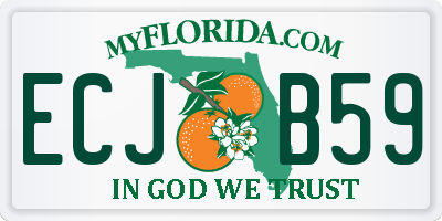 FL license plate ECJB59