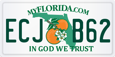 FL license plate ECJB62
