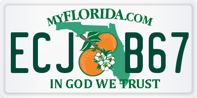 FL license plate ECJB67