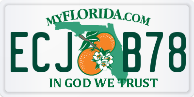 FL license plate ECJB78
