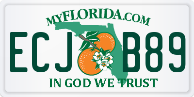 FL license plate ECJB89