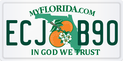 FL license plate ECJB90