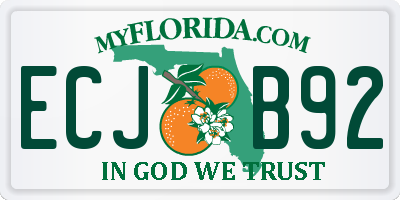 FL license plate ECJB92