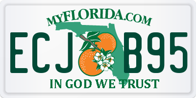 FL license plate ECJB95