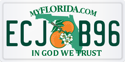 FL license plate ECJB96