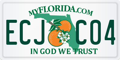 FL license plate ECJC04