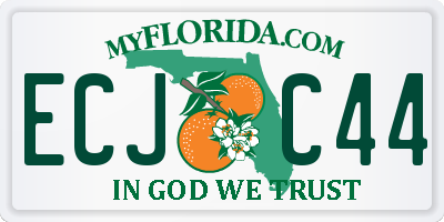 FL license plate ECJC44