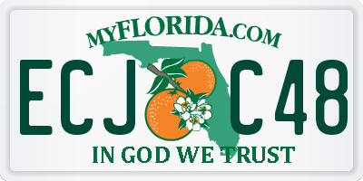 FL license plate ECJC48