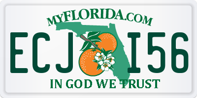 FL license plate ECJI56
