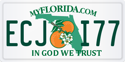 FL license plate ECJI77