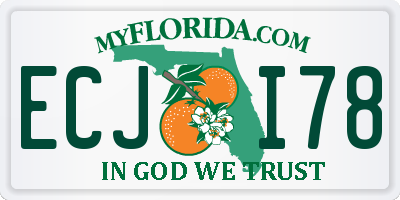 FL license plate ECJI78