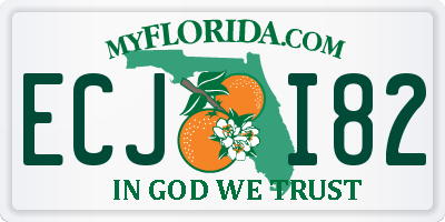 FL license plate ECJI82
