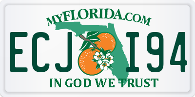 FL license plate ECJI94