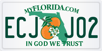 FL license plate ECJJ02