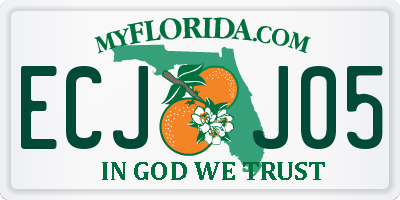 FL license plate ECJJ05