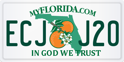 FL license plate ECJJ20