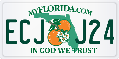 FL license plate ECJJ24