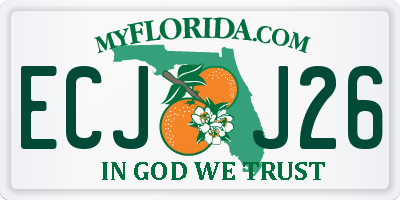 FL license plate ECJJ26