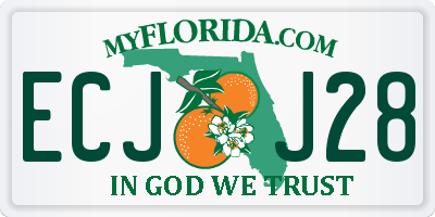 FL license plate ECJJ28