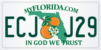 FL license plate ECJJ29