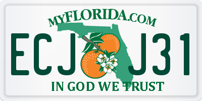 FL license plate ECJJ31