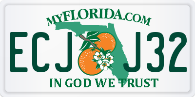 FL license plate ECJJ32