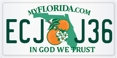 FL license plate ECJJ36