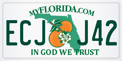 FL license plate ECJJ42