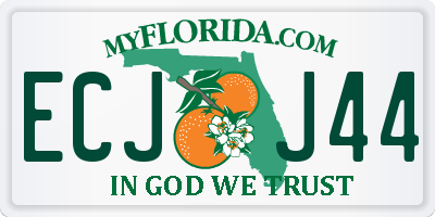 FL license plate ECJJ44