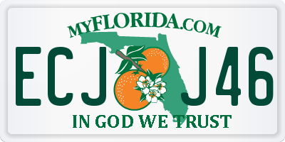 FL license plate ECJJ46