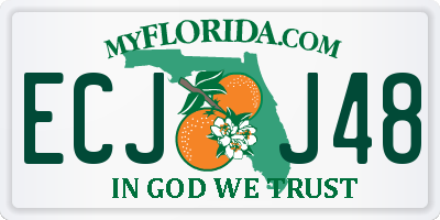 FL license plate ECJJ48