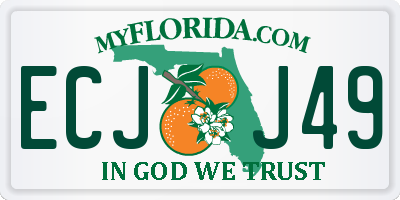 FL license plate ECJJ49