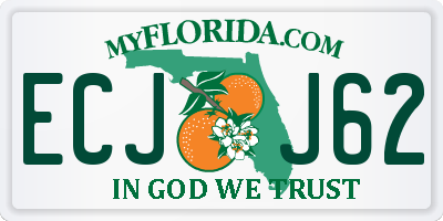 FL license plate ECJJ62