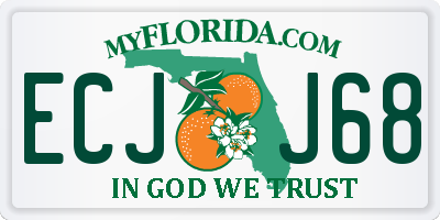 FL license plate ECJJ68