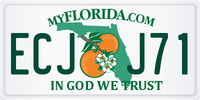 FL license plate ECJJ71