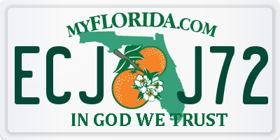 FL license plate ECJJ72