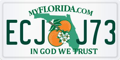 FL license plate ECJJ73