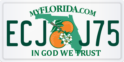 FL license plate ECJJ75