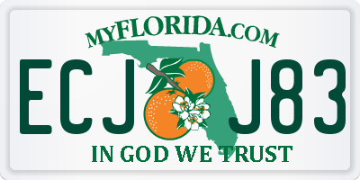 FL license plate ECJJ83