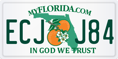 FL license plate ECJJ84