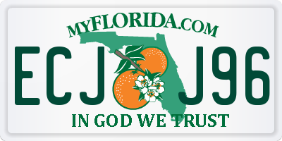 FL license plate ECJJ96