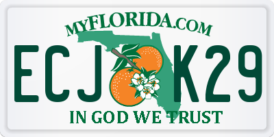 FL license plate ECJK29