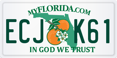 FL license plate ECJK61