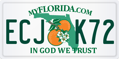 FL license plate ECJK72