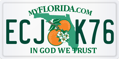 FL license plate ECJK76