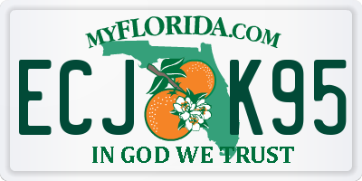 FL license plate ECJK95