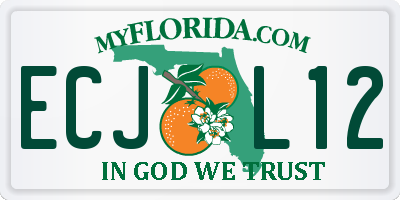FL license plate ECJL12