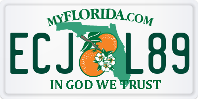FL license plate ECJL89