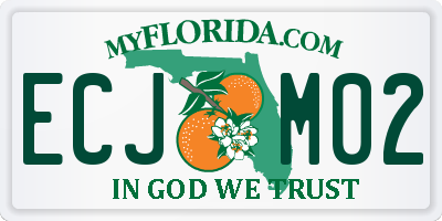 FL license plate ECJM02