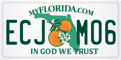 FL license plate ECJM06